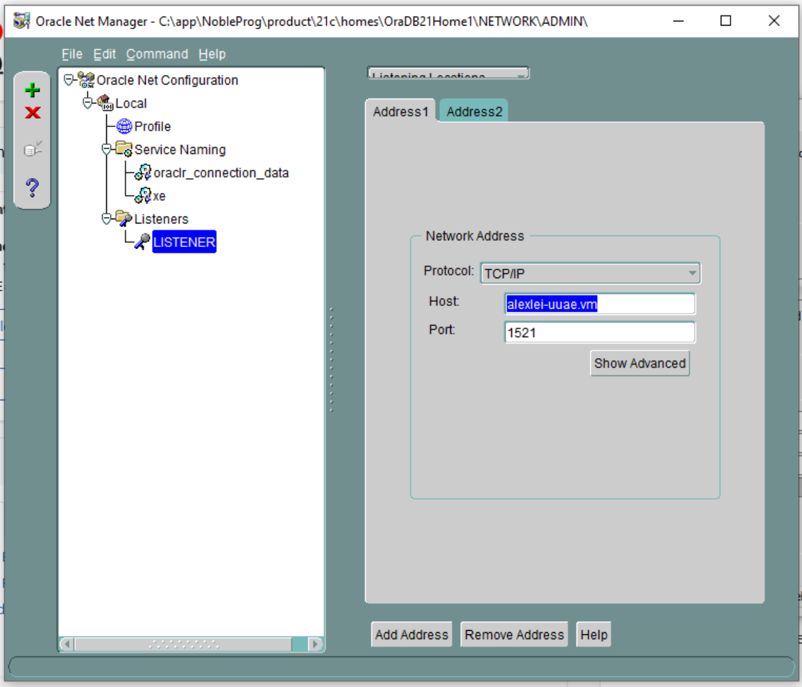 Current hostname needs changing