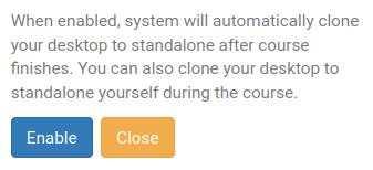 Details about cloning your course machine