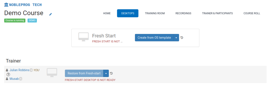 Demo Course Overview